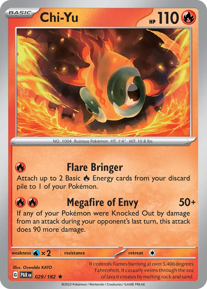 Chi-Yu (029/182) [Scarlet & Violet: Paradox Rift] - Pokemon Single