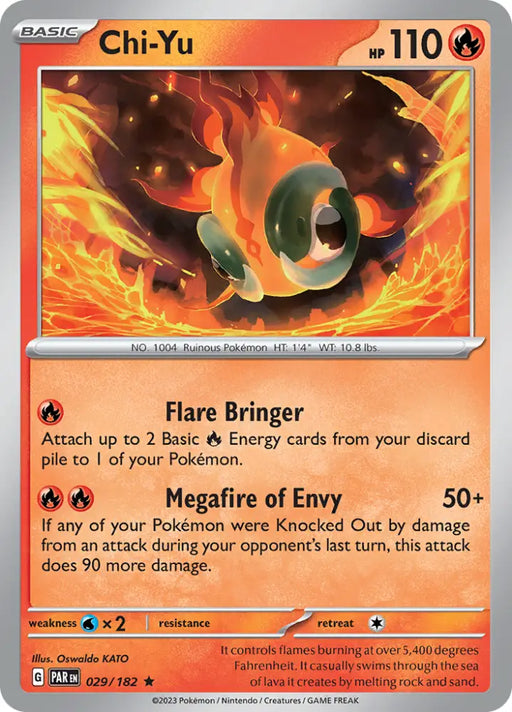Chi-Yu (029/182) [Scarlet & Violet: Paradox Rift] - Pokemon Single