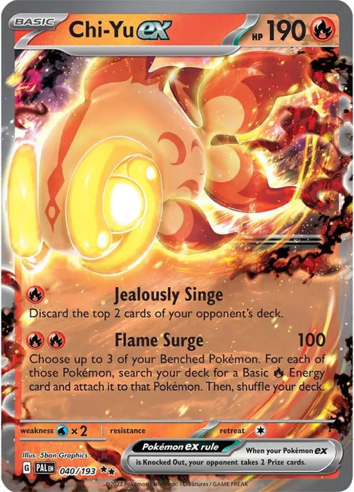 Chi-Yu ex (040/193) [Scarlet & Violet: Paldea Evolved] - Pokemon Single