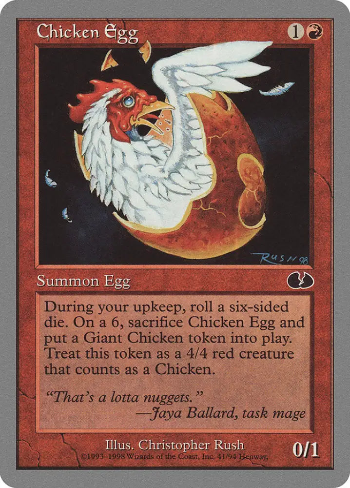 Chicken Egg [Unglued] - MTG Single