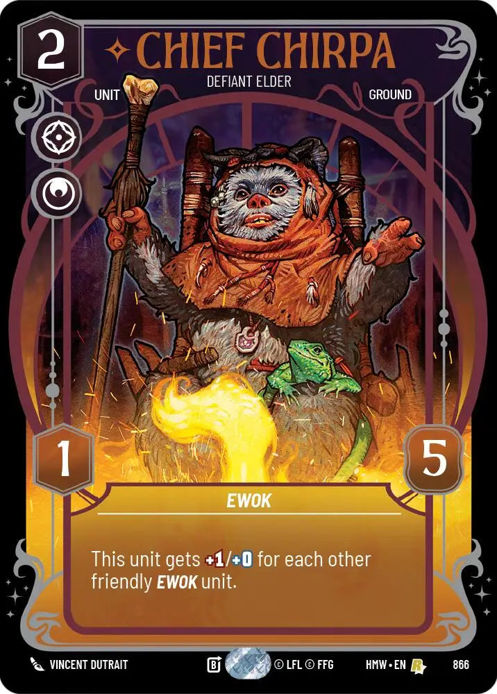Chief Chirpa - Defiant Elder (Prestige Foil) (866) [Homeworlds]