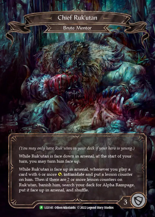 Chief Ruk’utan [LGS145] (Promo) Rainbow Foil - Flesh And Blood Single