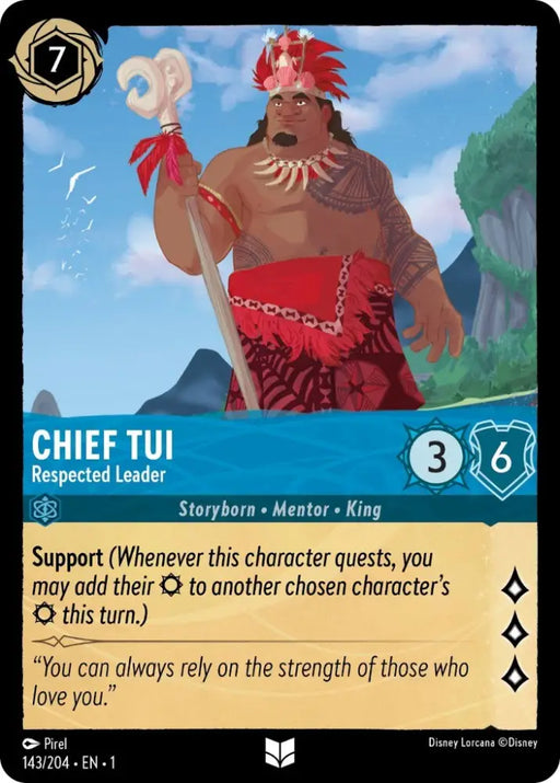 Chief Tui - Respected Leader (143/204) [The First Chapter] - Lorcana Single