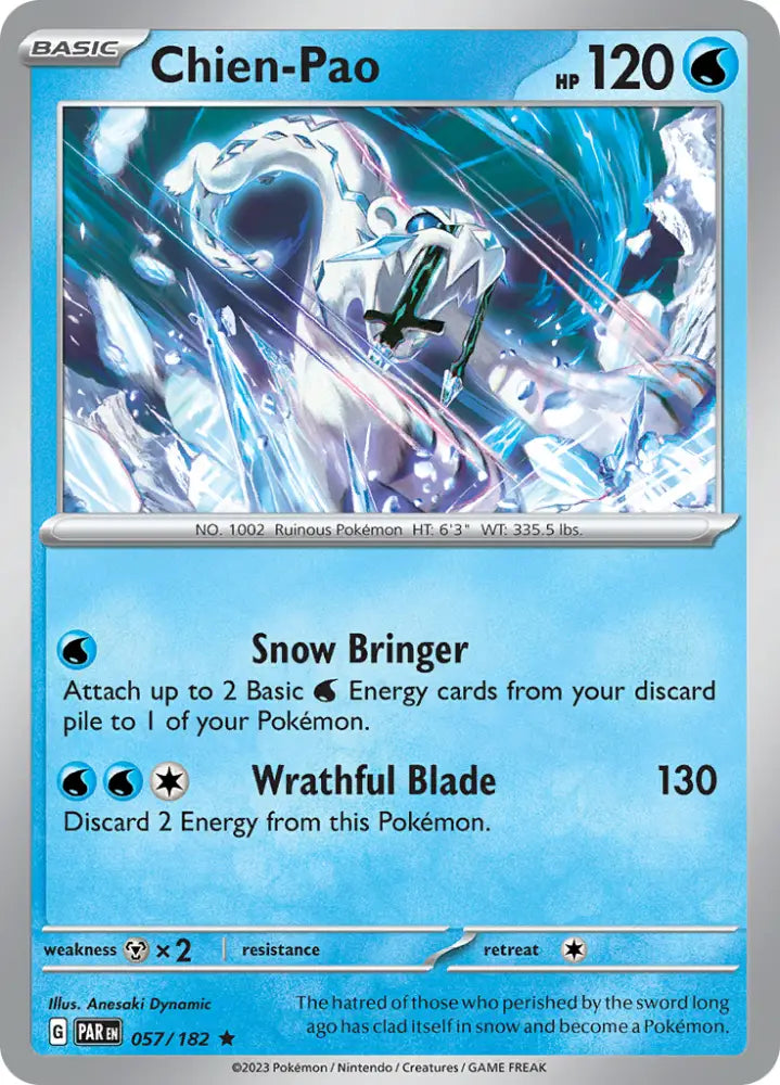 Chien-Pao (057/182) [Scarlet & Violet: Paradox Rift] - Pokemon Single