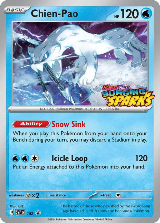 Chien-Pao (152) [Scarlet & Violet: Black Star Promos] - Pokemon Single