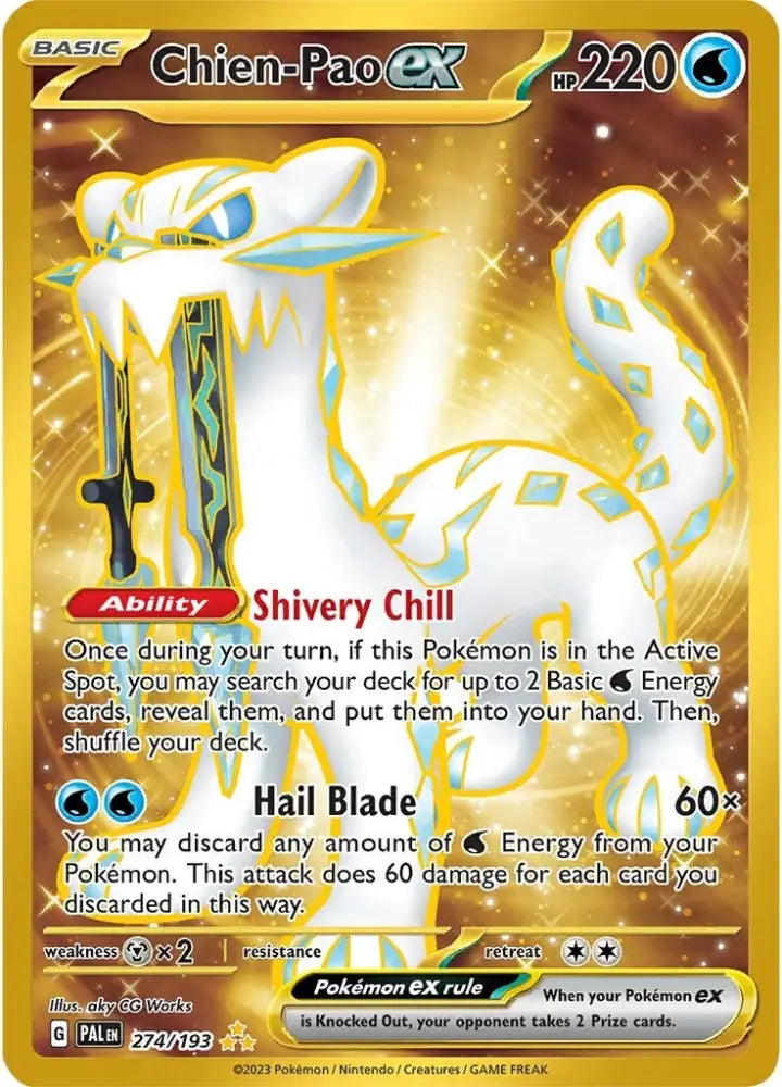 Chien-Pao ex (274/193) [Scarlet & Violet: Paldea Evolved] - Pokemon Single