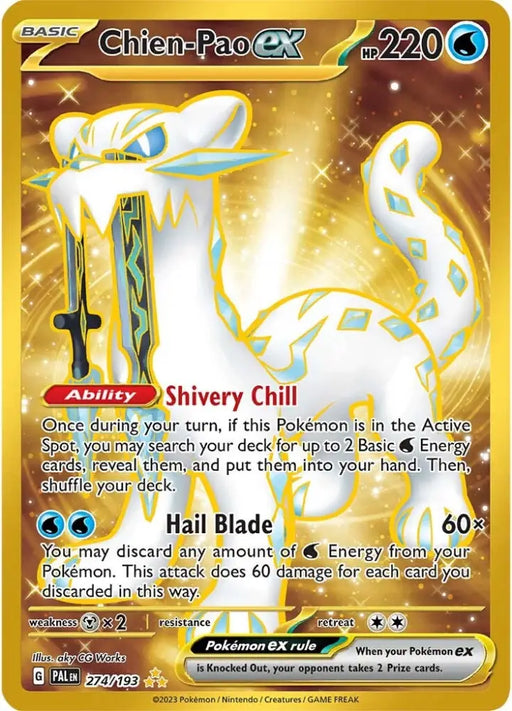 Chien-Pao ex (274/193) [Scarlet & Violet: Paldea Evolved] - Pokemon Single