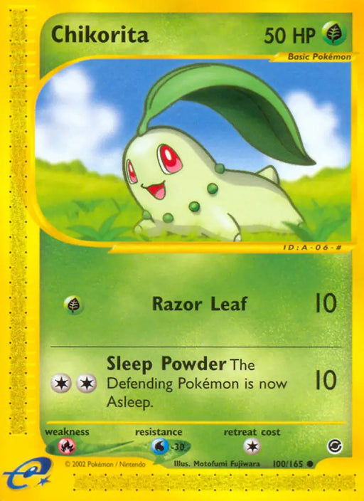 Chikorita (100/165) [Expedition: Base Set] - Pokemon Single