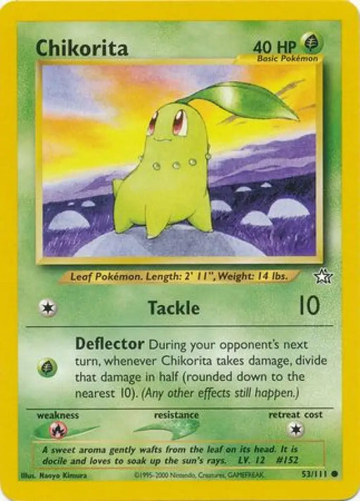 Chikorita (53/111) [Neo Genesis Unlimited] - Pokemon Single