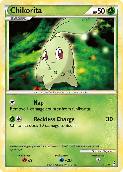 Chikorita (53/95) [HeartGold & SoulSilver: Call of Legends] - Pokemon Single