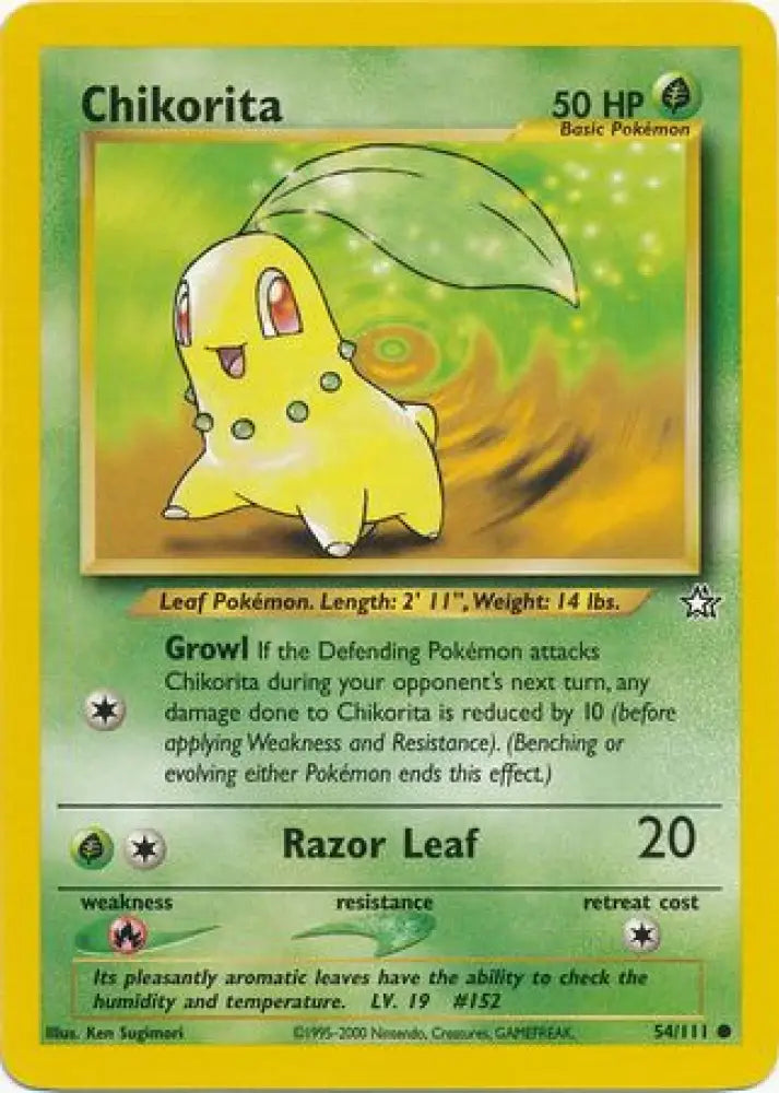 Chikorita (54/111) [Neo Genesis Unlimited] - Pokemon Single