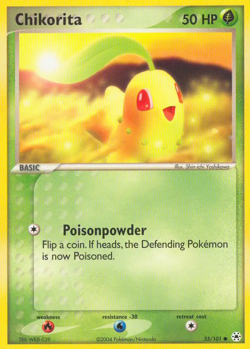 Chikorita (55/101) [EX: Hidden Legends] - Pokemon Single
