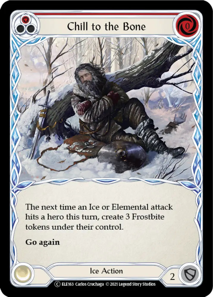 Chill to the Bone (Red) [Tales of Aria Unlimited] Unlimited Rainbow Foil - Flesh And Blood Single