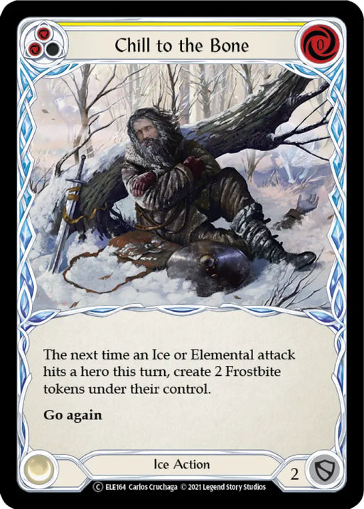 Chill to the Bone (Yellow) [Tales of Aria Unlimited] Unlimited Rainbow Foil - Flesh And Blood Single