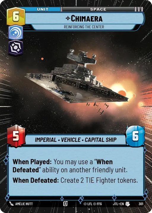 Chimaera - Reinforcing the Center (Hyperspace) (301) [Jump to Lightspeed] - Star Wars: Unlimited Single