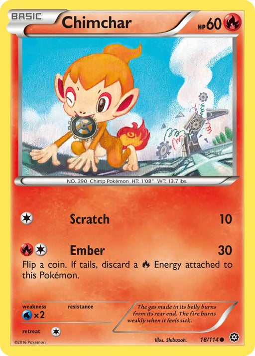 Chimchar (18/114) [XY: Steam Siege] - Pokemon Single