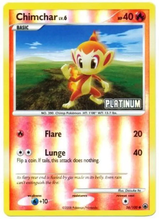 Chimchar (56/100) [Burger King Promos: 2009 Collection] - Pokemon Single