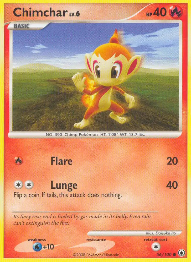 Chimchar (56/100) [Diamond & Pearl: Majestic Dawn] - Pokemon Single