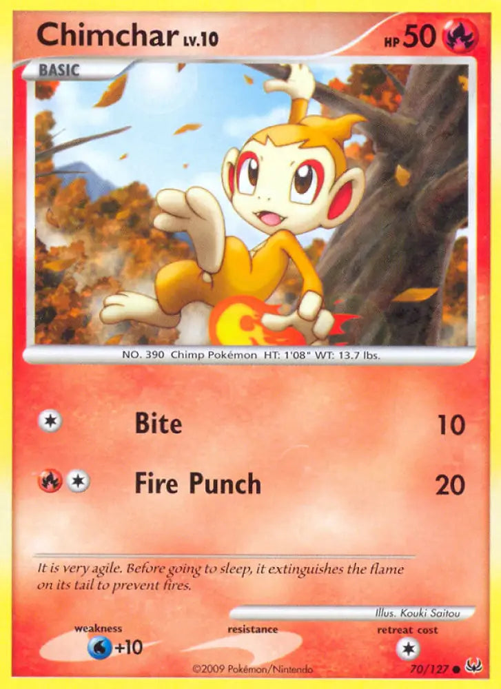 Chimchar (70/127) [Platinum: Base Set] - Pokemon Single