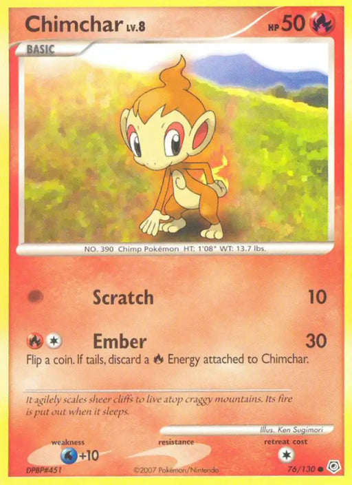 Chimchar (76/130) [Diamond & Pearl: Base Set] - Pokemon Single