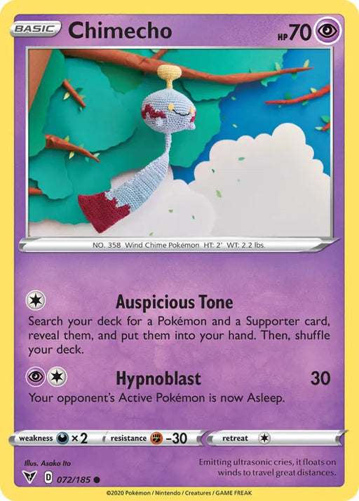 Chimecho (072/185) [Sword & Shield: Vivid Voltage] - Pokemon Single
