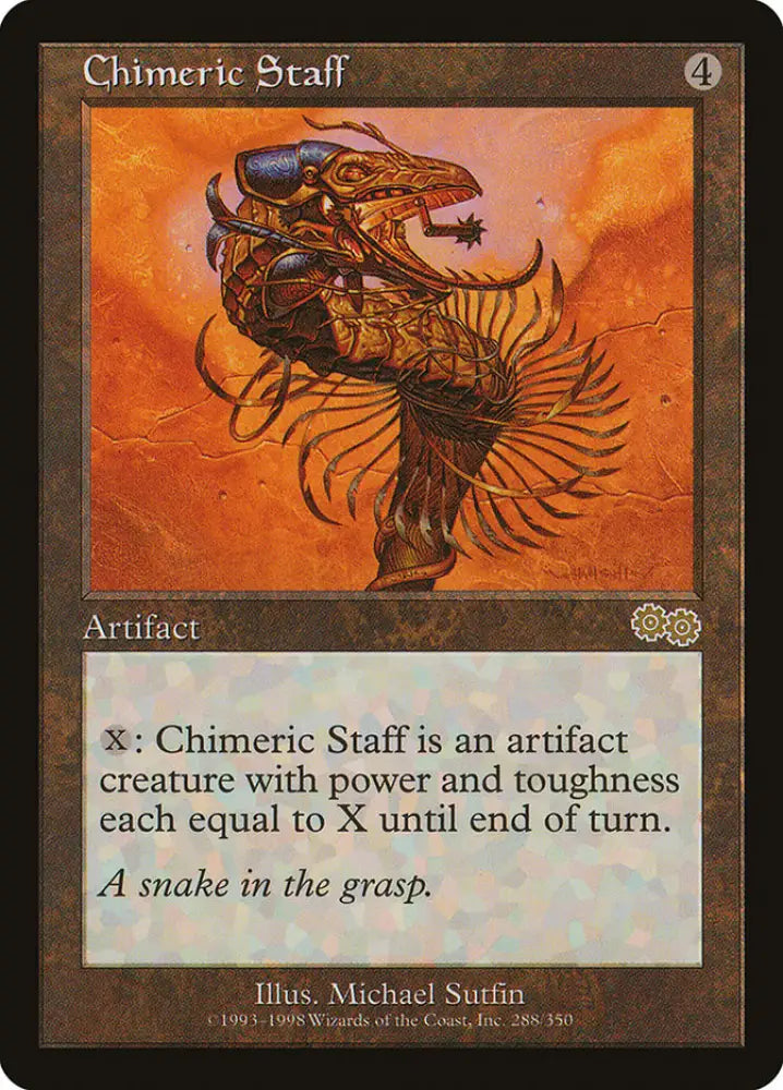 Chimeric Staff [Urza’s Saga] - MTG Single