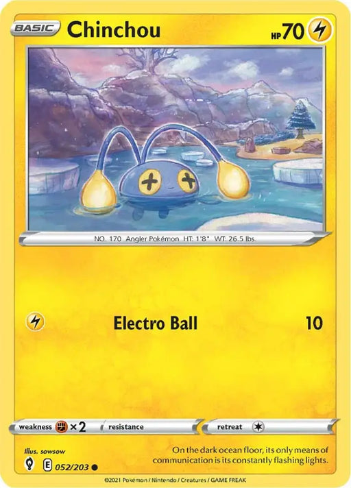 Chinchou (052/203) [Sword & Shield: Evolving Skies] - Pokemon Single