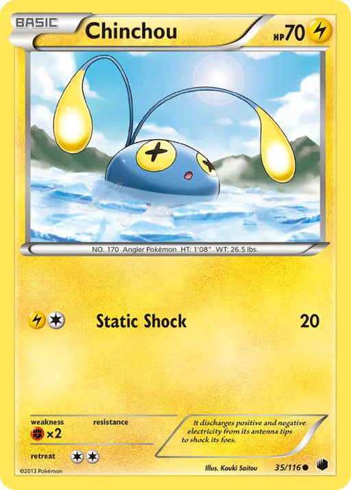 Chinchou (35/116) [Black & White: Plasma Freeze] - Pokemon Single