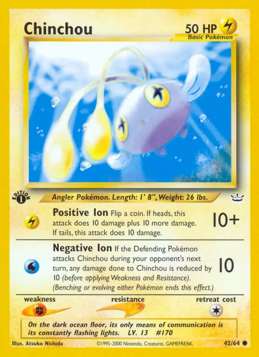 Chinchou (42/64) [Neo Revelation 1st Edition] - Pokemon Single