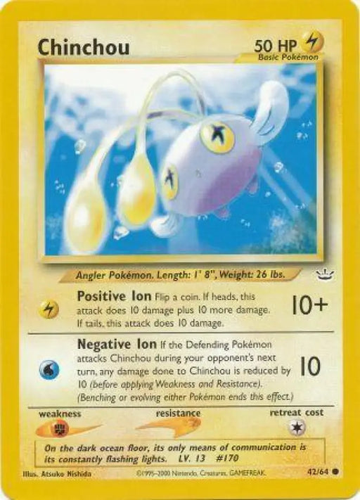 Chinchou (42/64) [Neo Revelation Unlimited] - Pokemon Single