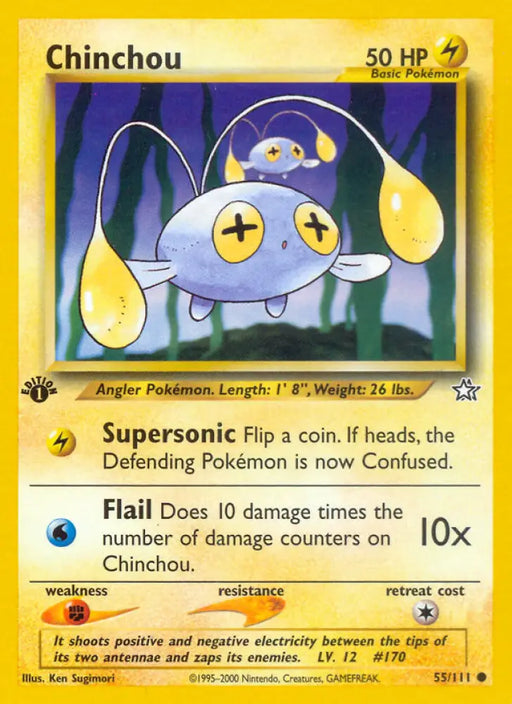 Chinchou (55/111) [Neo Genesis 1st Edition] - Pokemon Single