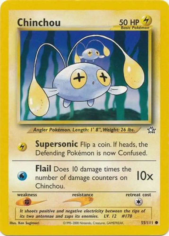 Chinchou (55/111) [Neo Genesis Unlimited] - Pokemon Single