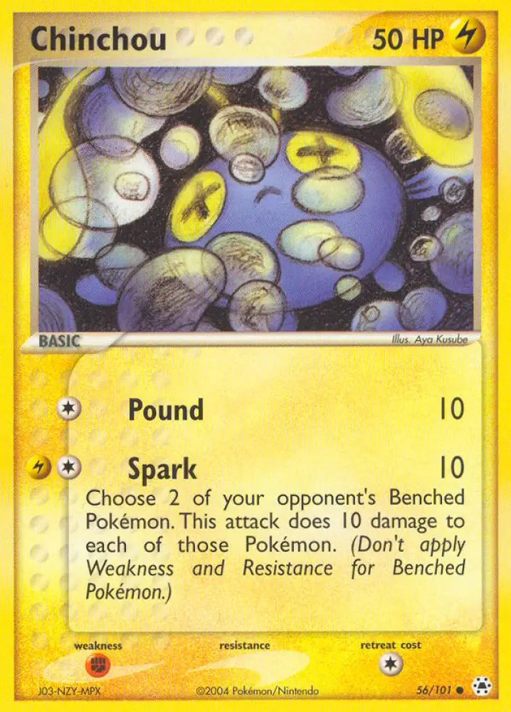Chinchou (56/101) [EX: Hidden Legends] - Pokemon Single