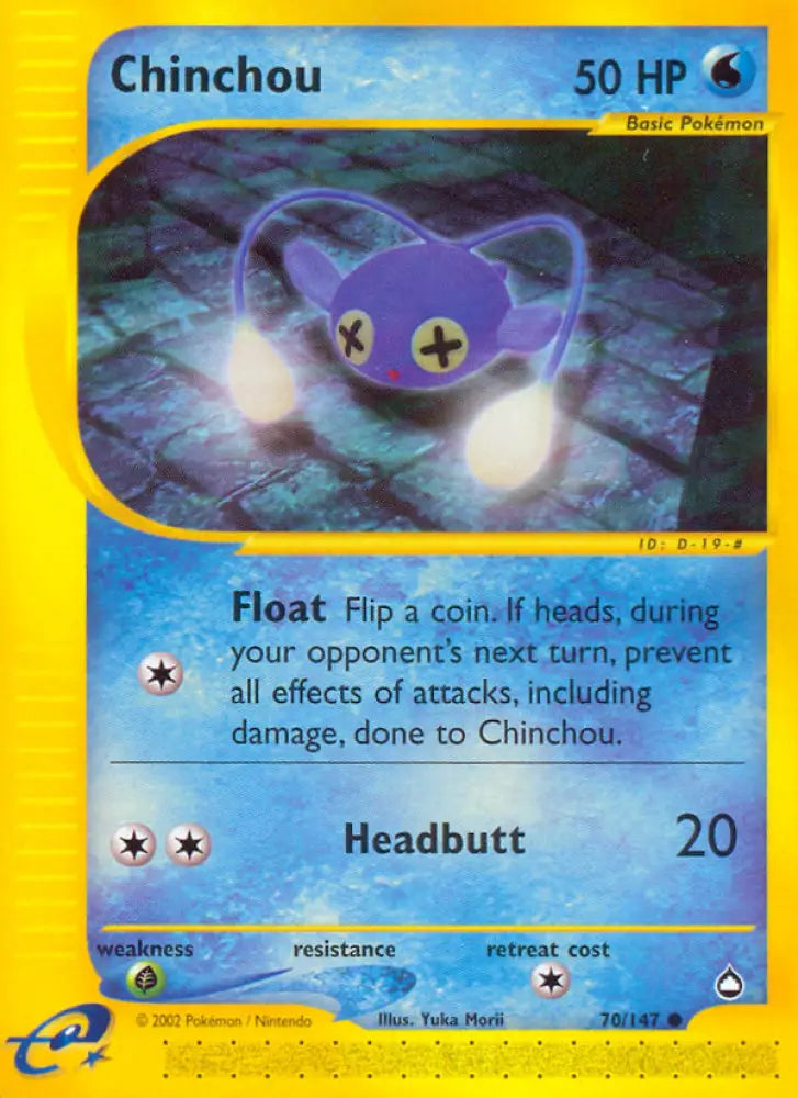 Chinchou (70/147) [Aquapolis] - Pokemon Single