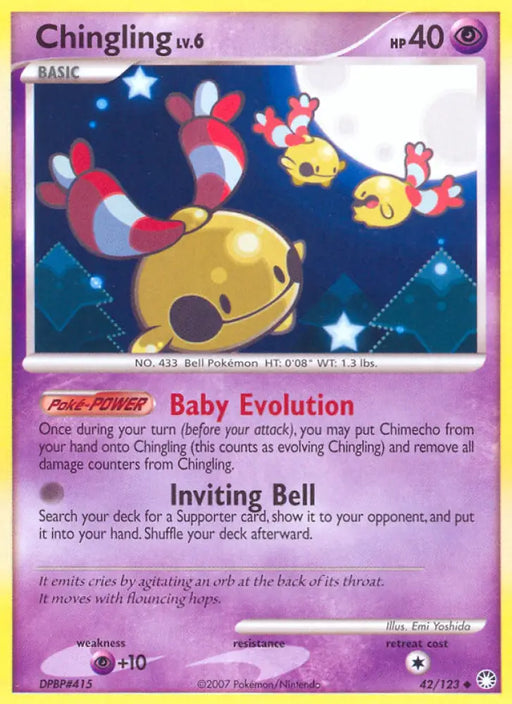 Chingling (42/123) [Diamond & Pearl: Mysterious Treasures] - Pokemon Single