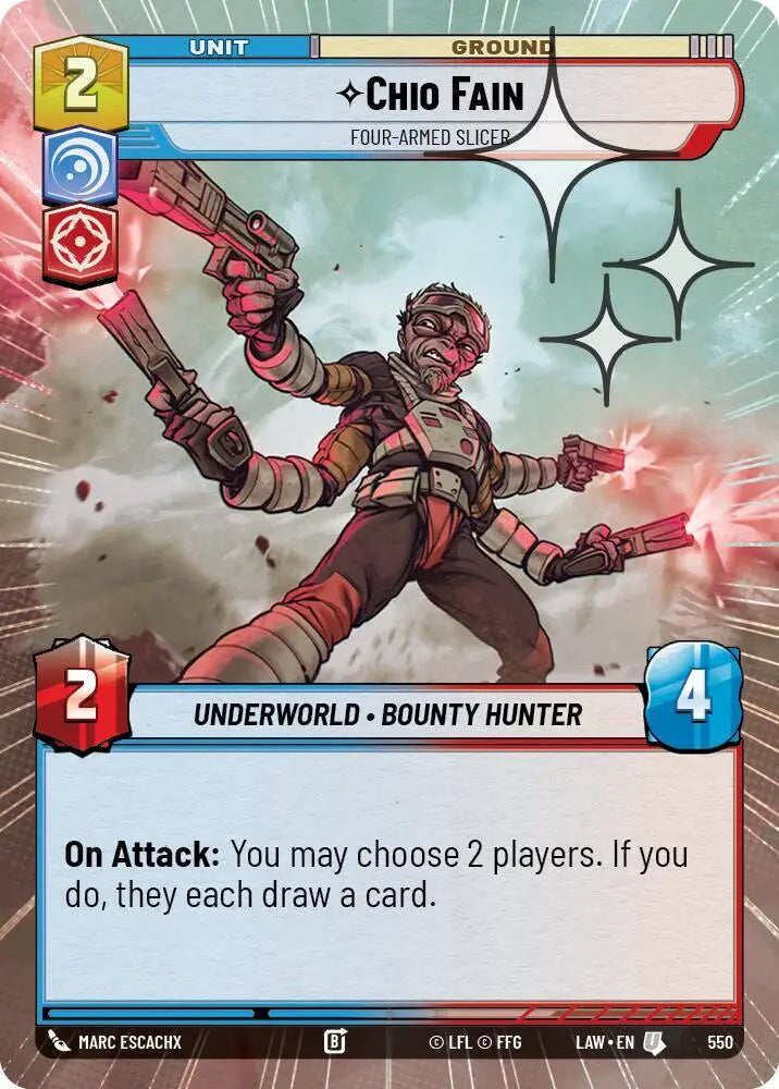 Chio Fain - Four-Armed Slicer (Hyperspace Foil) (550) [A Lawless Time]