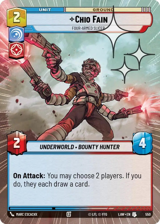 Chio Fain - Four-Armed Slicer (Hyperspace Foil) (550) [A Lawless Time]