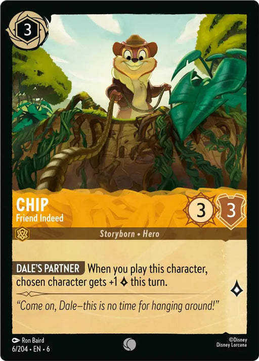 Chip - Friend Indeed (6/204) [Azurite Sea] - Lorcana Single