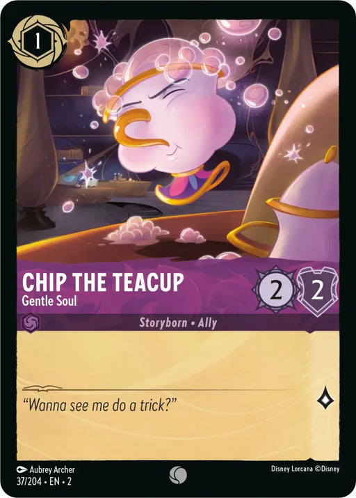 Chip the Teacup - Gentle Soul (37/204) [Rise of the Floodborn] - Lorcana Single