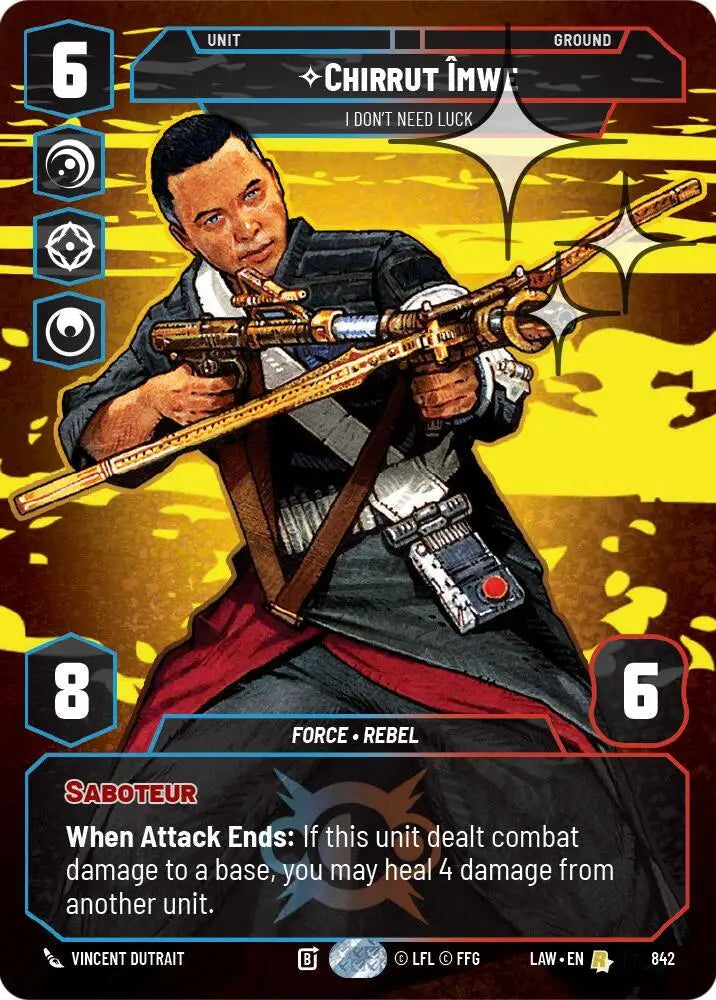 Chirrut Imwe - I Don't Need Luck (Prestige Foil) (842) [A Lawless Time]