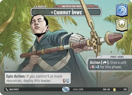Chirrut Imwe - One With The Force (Showcase) (256) [Spark of Rebellion] - Star Wars: Unlimited Single