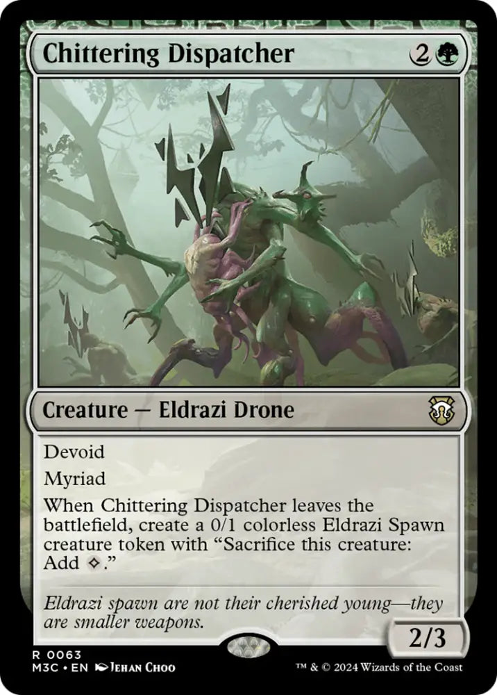 Chittering Dispatcher (Ripple Foil) [Modern Horizons 3 Commander] - MTG Single
