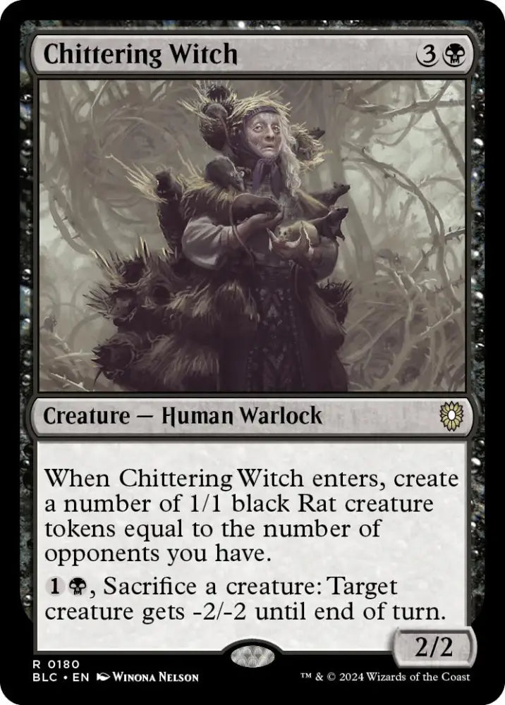 Chittering Witch [Bloomburrow Commander] - MTG Single