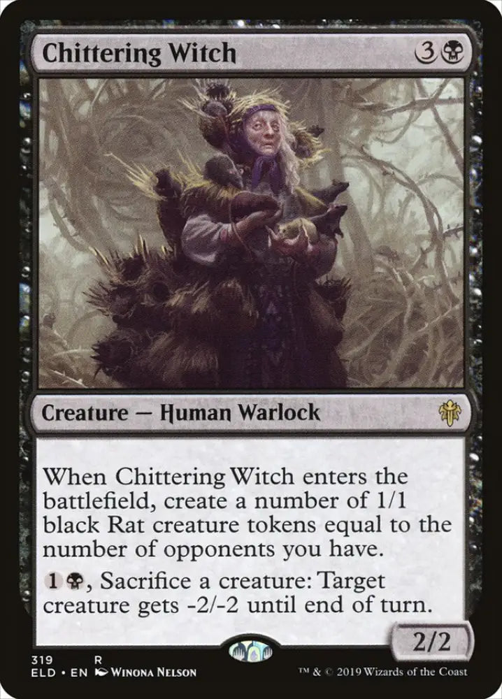 Chittering Witch [Throne of Eldraine] - MTG Single