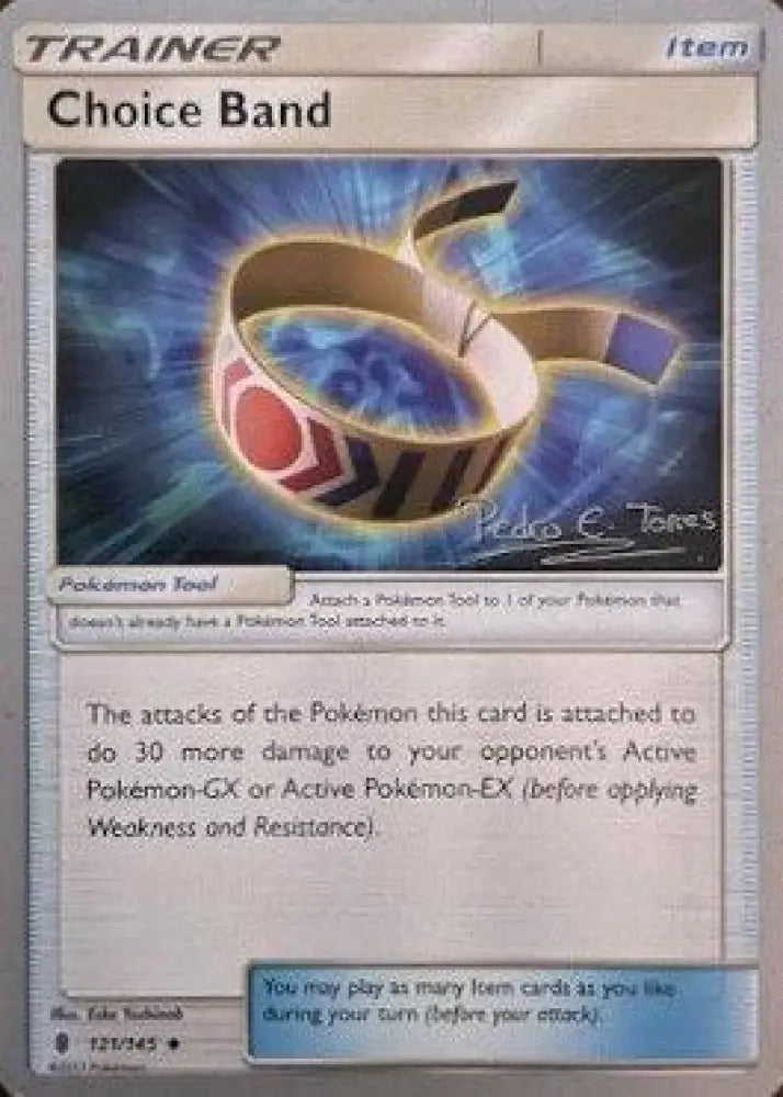 Choice Band (121/145) (Dragones y Sombras - Pedro Eugenio Torres) [World Championships 2018] - Pokemon Single