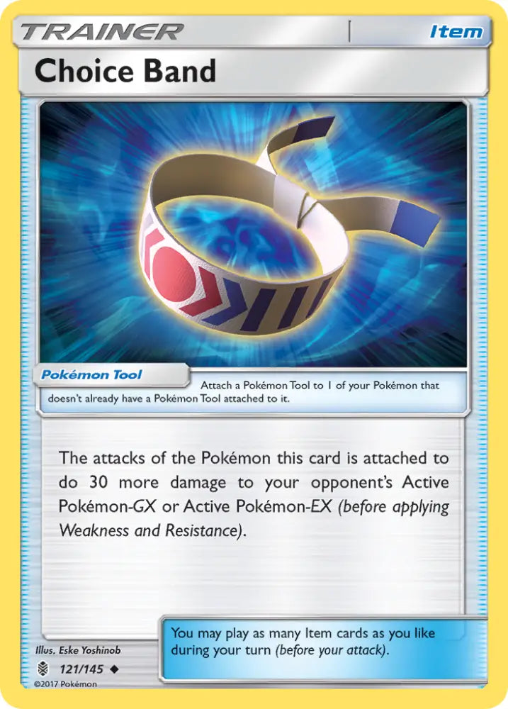 Choice Band (121/145) [Sun & Moon: Guardians Rising] - Pokemon Single