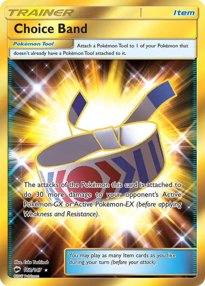 Choice Band (162/147) [Sun & Moon: Burning Shadows] - Pokemon Single