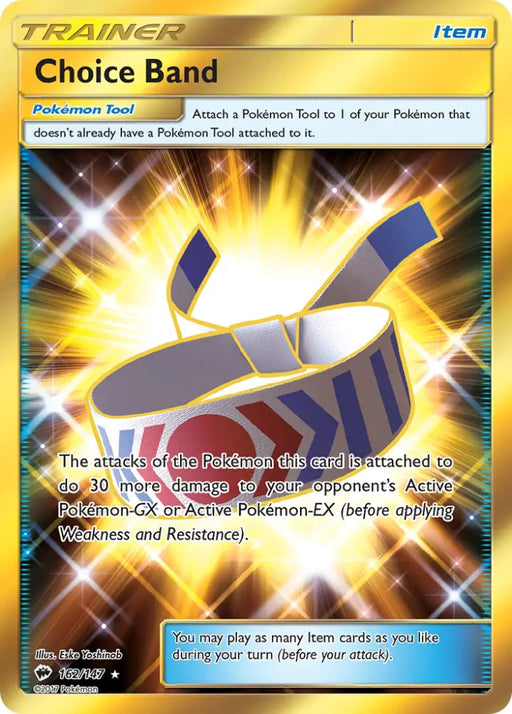 Choice Band (162/147) [Sun & Moon: Burning Shadows] - Pokemon Single
