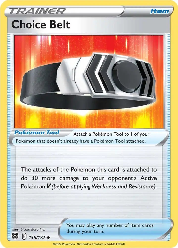Choice Belt (135/172) [Sword & Shield: Brilliant Stars] - Pokemon Single
