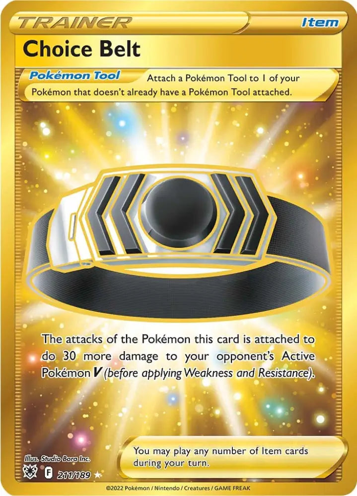 Choice Belt (211/189) [Sword & Shield: Astral Radiance] - Pokemon Single
